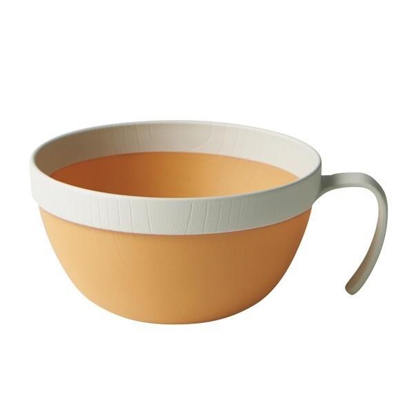 割れにくい スープカップ 皿 約12×15cm 約460ml 食洗機 電子レンジ対応 MUSUBI ナチュラル ホワイト 日本製