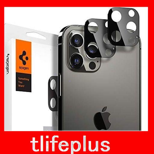 SPIGEN GLAS TR OPTIK IPHONE 12 PRO 用 カメラフィルム 保護 IPHONE12 PRO 用 カメラ レンズ ブラック 2枚入