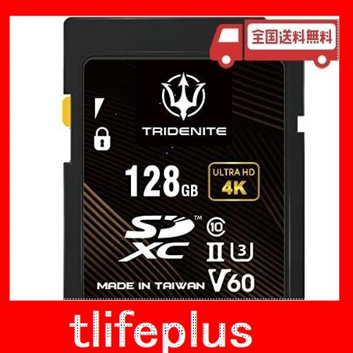TRIDENITE 128GB SDカード 読取り最大 245MBS, UHS-II U3 V60 4K UHD, PROFESSIONAL GRADE SDXC メモリーカード 日本国内 AMAZO