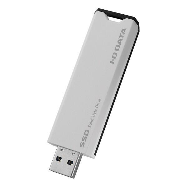 IODATA スティックSSD 2TB ホワイト×ブラック 小型 高速転送 ポータブル テレビ録画USB 10Gbps USB 3.2 Gen 2対応 日本メーカー SSPS-
