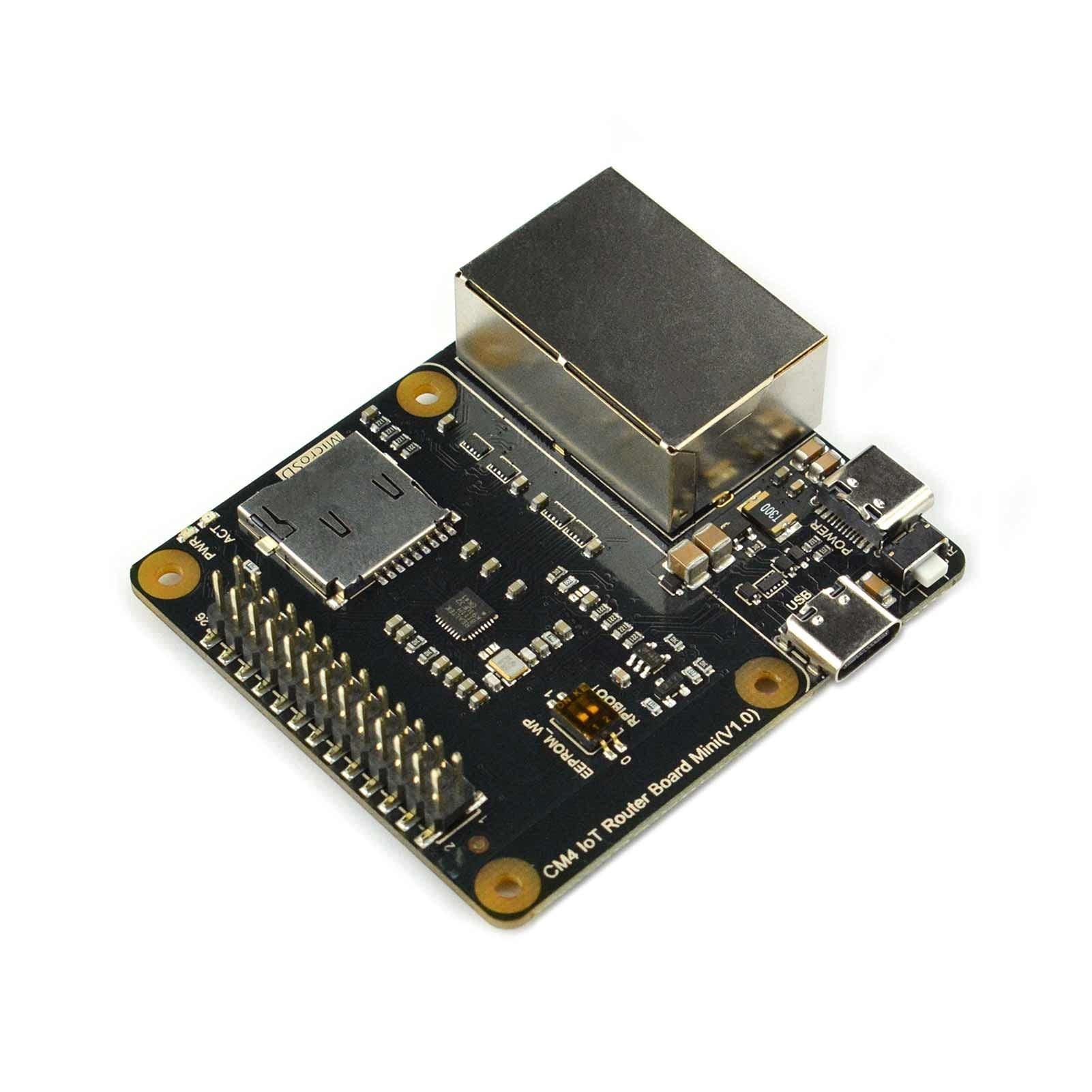 この商品についてCM 4 Io T ルータ拡張ボード Mini は、Raspberry Pi モジュール4用インターネット拡張ボードです。PCIeを介してギガビットネットワークカードに接続すれば、Ra