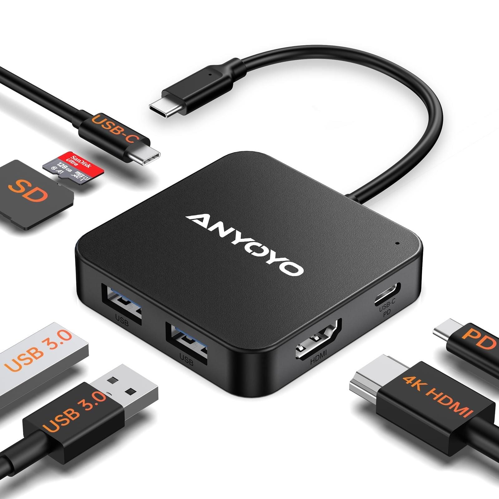 この商品について【7-in-1 USB-C ハブ】コンパクトなデバイスに、4K 30Hz HDMI ポート、100W PD 急速充電ポート、SD/TF カード リーダー、2 つの USB 3.0 ポー