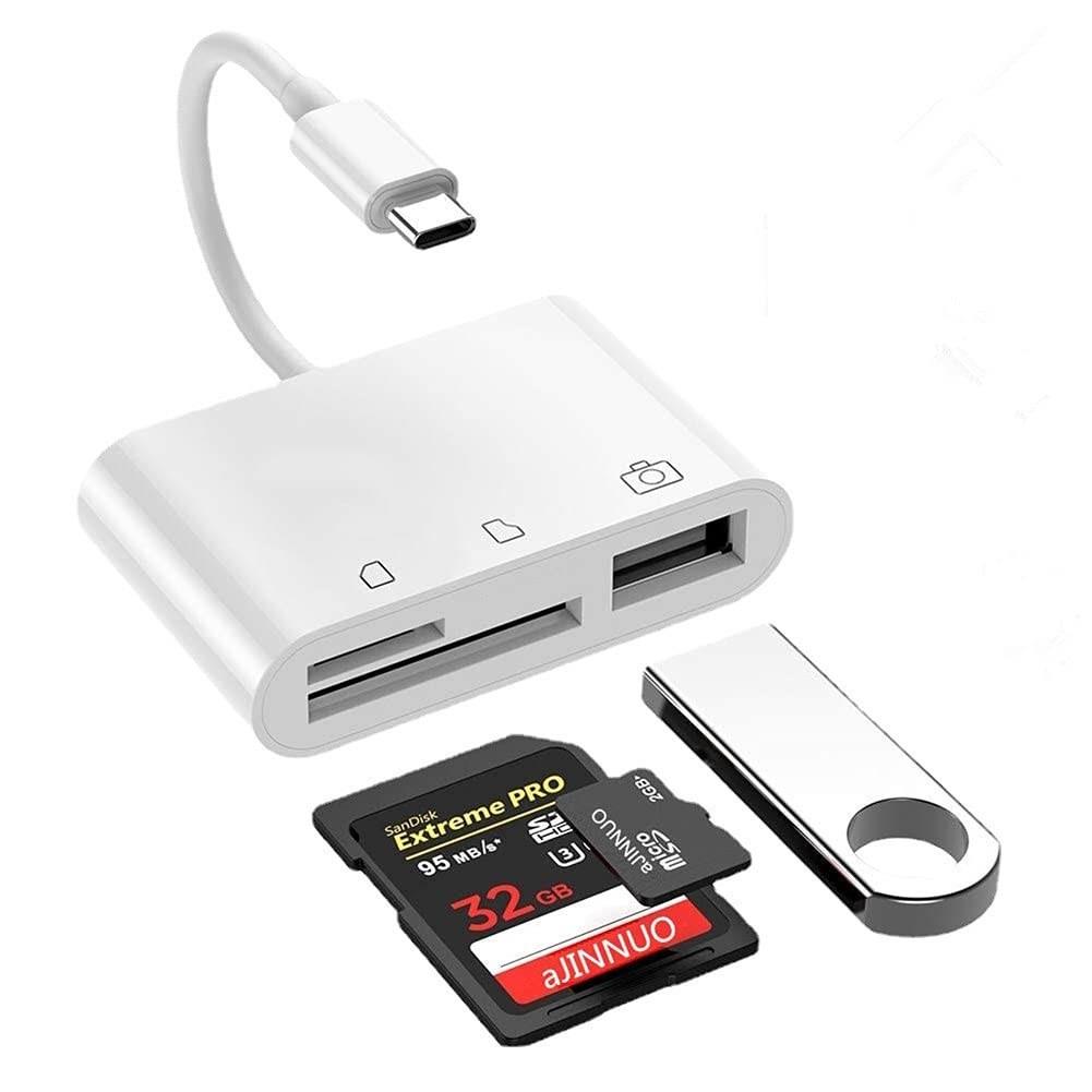 この商品について【USB Type C SDカードリーダー】SDスロット、TFスロットとUSB2.0ポートが付きの3-in-1カードリーダーです。USB2.0ポートはカメラ、ワイヤレスキーボード、マウ
