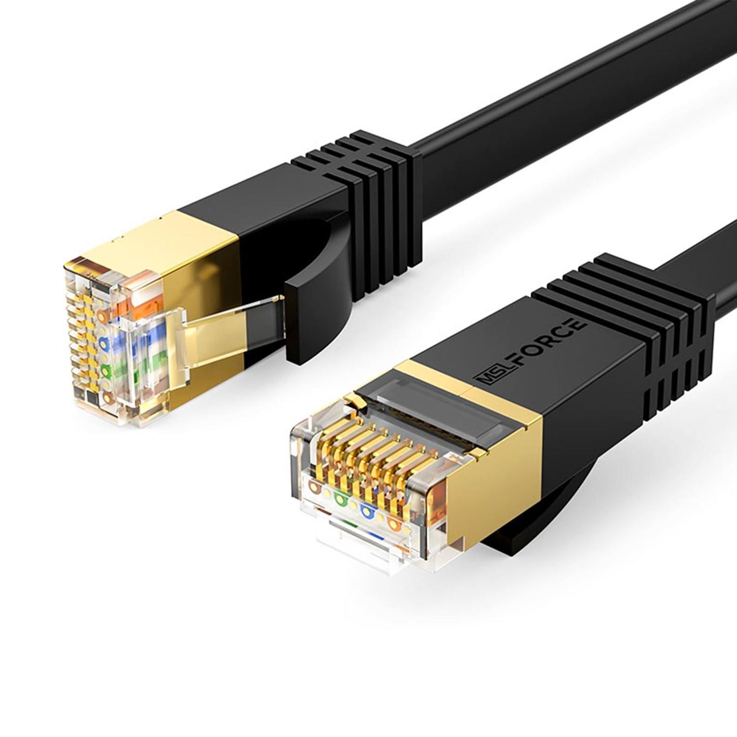 この商品について【ネットワーク速度】・MSL FORCE CAT7イーサネットケーブルはカテゴリ7に準拠した高速LANケーブルで、次世代の10Gbps対応高速、600MHz伝送帯域幅のイーサネット環境