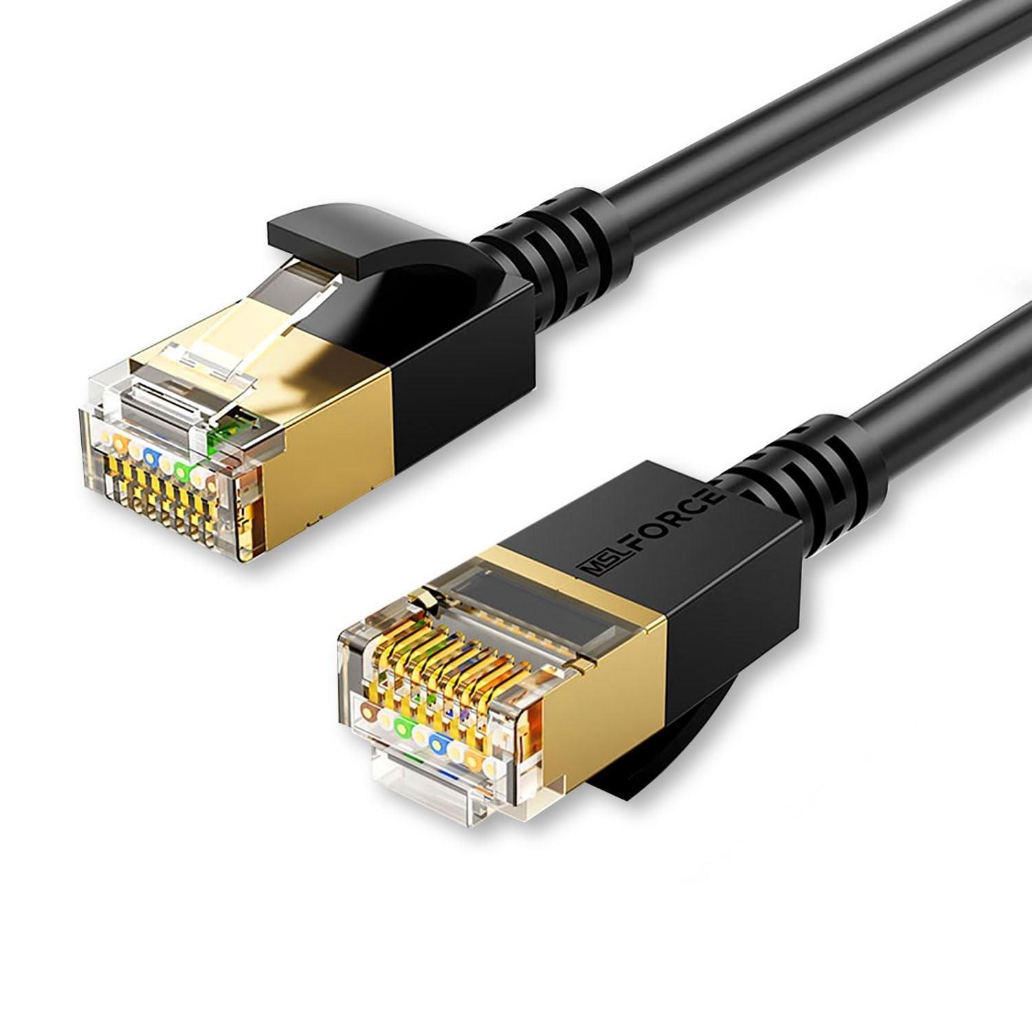 この商品について【ネットワーク速度】・MSL FORCE CAT7イーサネットケーブルはカテゴリ7に準拠した高速LANケーブルで、次世代の10Gbps対応高速、600MHz伝送帯域幅のイーサネット環境