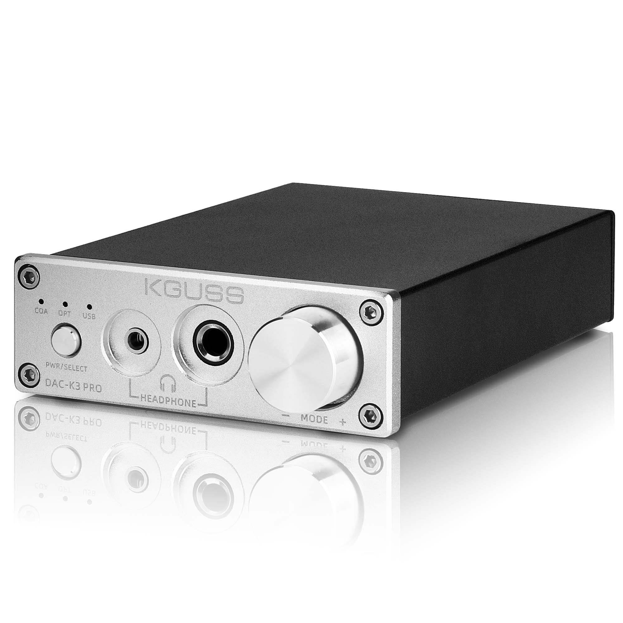 この商品について【ヘッドホンアンプ＆プリアンプ一体型】このKGUSS DAC-K3PROはヘッドホンアンプ＆プリアンプ二つモードが切り替え、 操作はとても簡単です。高音質のヘッドホンアンプは内蔵したた