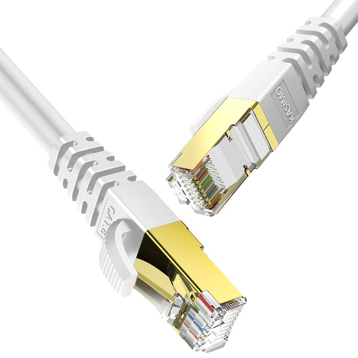 この商品について[40Gbps超高速!]LANケーブルCAT8は5G高速通信に最適な次世代40ギガビットイーサネットの「40GBASE-T」に対応したカテゴリ-8LANケーブルです、伝送帯域は2000