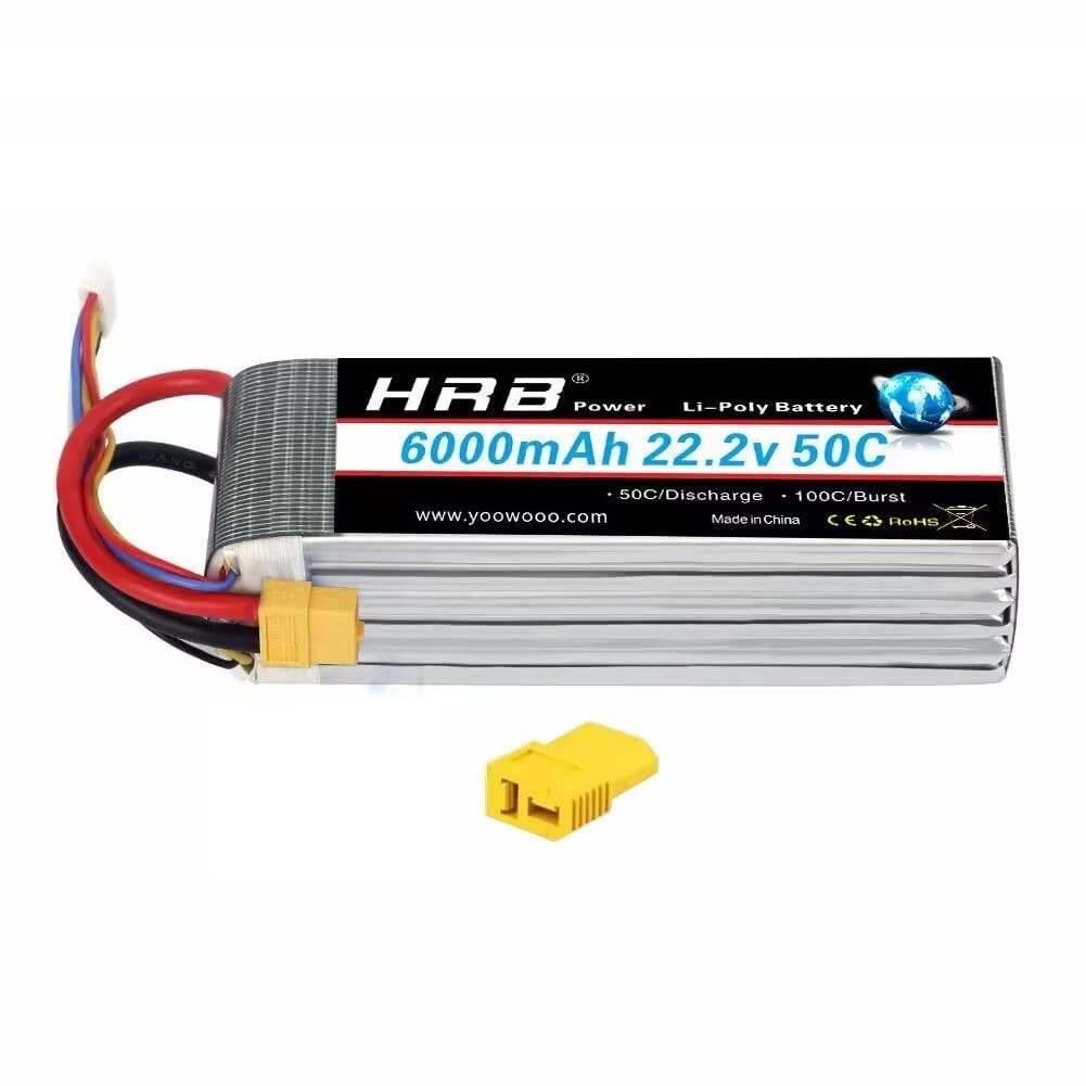 この商品についてHRB 1pcs 22.2v 6000mahリポバッテリー材料：Liポリマー; バッテリー電圧：22.2V; バッテリー：6S; セル電圧：3.7〜4.2V; バッテリー容量：6000