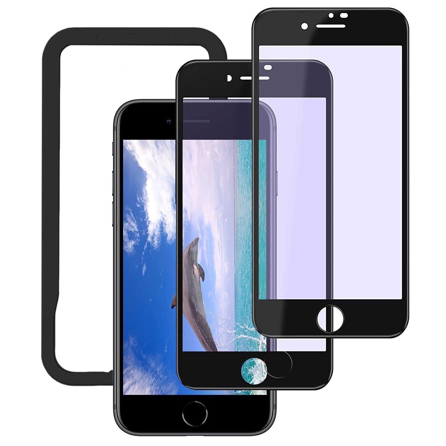この商品について【対象機種】i Phone SE (第2世代 2020)/i Phone 8/i Phone 7(4.7インチ) ブルーライトカット用強化ガラスフィルム 精密な丸みを帯びたエッジ加工を