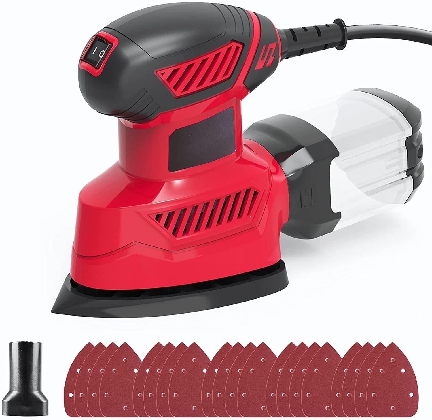 この商品について&starf;【梱包内容】：1 * 14000RPM 130W サンダー、1 *透明ダストボックス、1 *掃除機接続アダプター、20 *サンダーペーパー（60/80/120/1