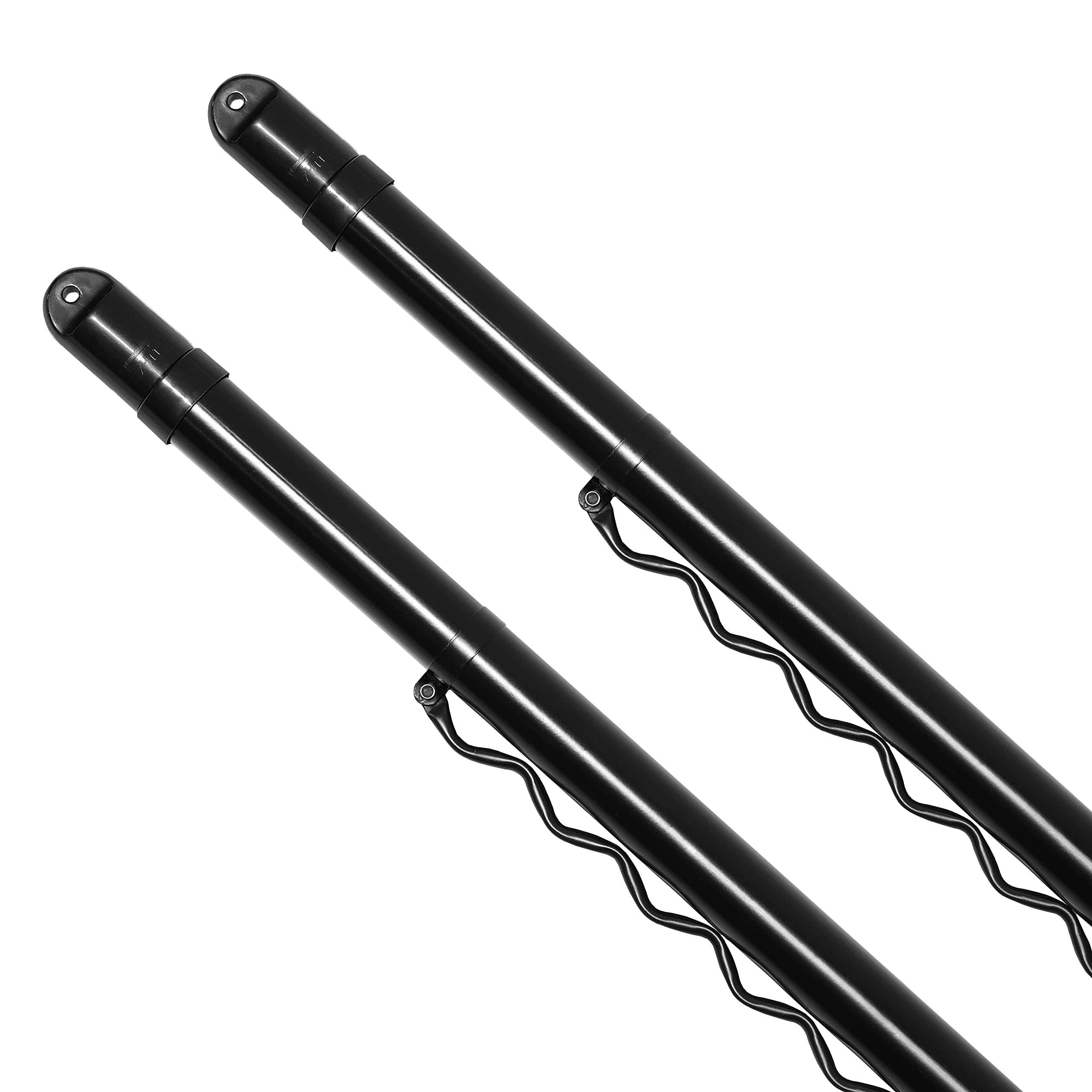この商品について製品サイズ:(約)210〜300cm、細パイプ径/2.5cm、太パイプ径/2.9cm製品重量:(約)0.85kg(1本あたり)素材・材質:スチールパイプ(粉体塗装)、樹脂部/ABS・ポ